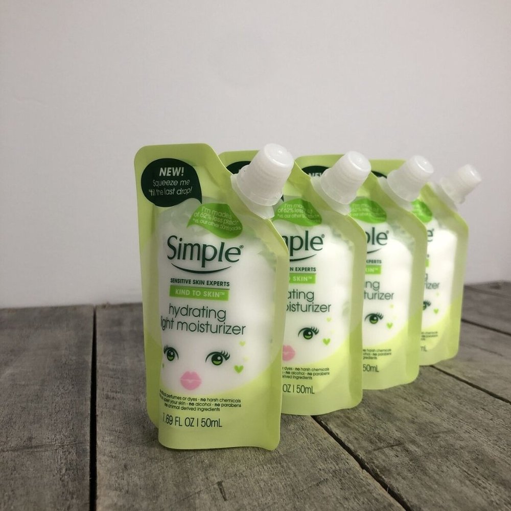 Simple Mini Hydrating Light Moisturizer lot of 4